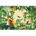 thumbnail image 2 of Haase, Andrea 24x17 White Modern Wood Framed Museum Art Print Titled - Toucans Paradise Garten, 2 of 4