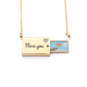 thumbnail image 1 of Cielo azul yuca ciencia naturaleza paisaje Sobre de carta de amor, collar y joyas colgantes, 1 of 3