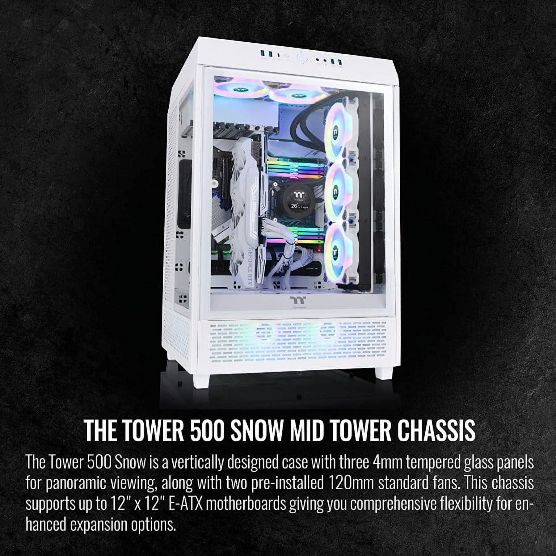 Thermaltake Tower 500 Vertical PC ATX Desktop Case with Fans