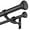 Matte Black1, variant on Modern Double Curtain Rods, Matte Black Curtain Rod 72-144 Inch Length Drapery Rods with Simple Decorative End Caps 1 Inch Front and 5/8 Inch Diameter Back Dual Curtain Rod Telescoping Window Rods