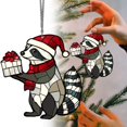 thumbnail image 1 of Clearance! Cute Tree Ornament This Raccoon Christmas Tree Acrylic Pendant Combines Cute Raccoons With Classic Christmas Tree To Create Strong Festive Atmosphere Sui, 1 of 1