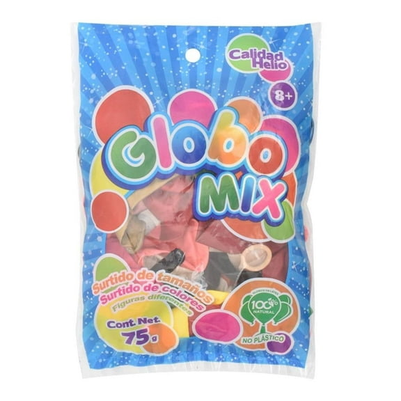 Globos Prichos Mix Varios Tamaños y Diseños Multicolor 75 g