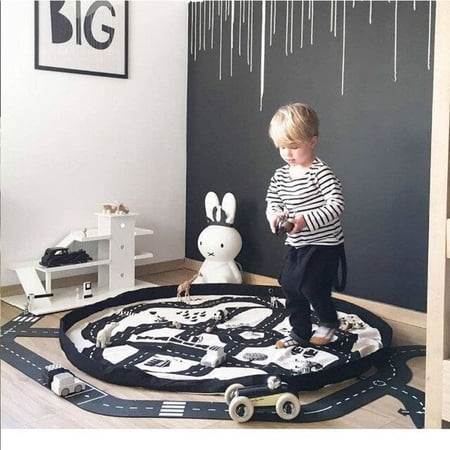 Children Infant Multi Function Baby Play Mat Non Slip Cotton Large Storage Bags Toys Organizer Kids Crawling Home Decor Pads Carpet