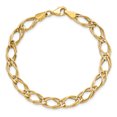 thumbnail image 4 of 14k Yellow Gold Link Chain Bracelet, 4 of 9