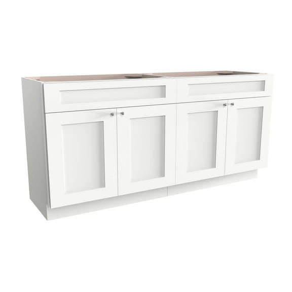 Disar 72'' Double Bathroom Vanity With Drawer Base Only