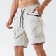 thumbnail image 1 of Ceisia Men's Spring Summer Cargo Shorts - Solid Gift Color Elastic Waist Drawstring Multi-Pocket Casual Shorts, 1 of 9