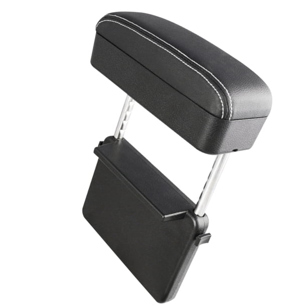 Riwesomey Reposabrazos para coche, soporte para codo, consola central ajustable para coche, reposabrazos, estilismo para coche, organizador para hueco de Ventana automotriz línea blanca negra