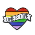 thumbnail image 1 of Alloy Brooch Pin Decorative Colorful Heart Brooch Rainbow Label Pin Flag Brooch, 1 of 10