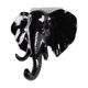 thumbnail image 3 of Gancho/percha de una sola pared con cabeza de elefante, gancho para sombrero y abrigo con forma de Animal, resistente, regalo decorativo rústico, negro, 3 of 5
