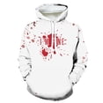 thumbnail image 1 of Wolfast Chandail en Molleton pour Hommes Mode Décontractée Halloween à Capuche Col Rond Imprimé Chandail à Manches Longues Rouge TTTTG, 1 of 4
