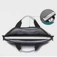 thumbnail image 4 of Latrodar Laptop Tote Shoulder Bag 15.6inch Laptop Or Tablet Stylish Fabric Lightweight Business Casual Briefcase Suitable For Various Types Of Laptops Elaborately Made Black 16.8x1, 4 of 5