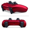 thumbnail image 3 of PlayStation DualSense Wireless Controller (Volcanic Red) for PlayStation 5 (PS5) with PremGear ThumbSticks (2 pack: 1 High-Rise, 1 Mid-Rise), 6ft USB Charging Cable, Wall Adapter & Cloth, 3 of 7