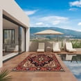 thumbnail image 3 of Red Boho Outdoor Rug for Patio/Deck/Porch, Non-Slip Large Area Rug 4 x 6 Ft, Contemporary Abstract Ethnic Retro Geometric Indoor Outdoor Rugs Washable Area Rugs, Reversible Camping Rug Carpet Runner, 3 of 8