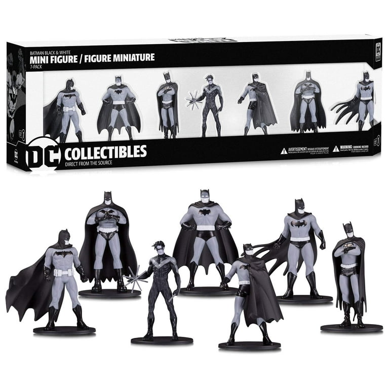 DC Collectibles Batman Black & White Mini Figure 7 Pack Box Set