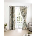 thumbnail image 3 of Sage Green Yellow Botanical Blackout Curtains for Bedroom/Living Room, Thermal Insulated Kitchen Curtains, Spring Summer Vintage Grommet Darkening Window Treatment Drapes 52"x72"x2, 3 of 8