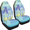 thumbnail image 3 of XYZCANDO 2 pcs Car Seat Covers for Auto Interior Car Front Seat Covers Decorative Easy to Install, Vehicle SUV Truck Auto Seat Covers, Allan Name Pattern, 3 of 10