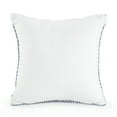 thumbnail image 3 of LR Home Hampton 18" x 18" Navy/White Geometric Cotton Adult Decorative Throw Pillow, 3 of 5