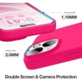 thumbnail image 7 of Entronix Silicone Cell Phone Case for Apple iPhone 15 Plus, Hot Pink, 7 of 7