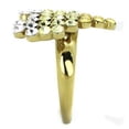 thumbnail image 4 of IP Gold(Ion Plating) Stainless Steel Ring with Top Grade Crystal in Multi Color for Women Multi Color Stone Color Style TK1642 Size 6, 4 of 4