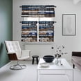 thumbnail image 4 of Vintage Wooden Grain Kitchen Curtains Sets for Windows 36 Inch Length, Funny Letters Words Rod Pocket Window Treatments Tier Curtains and Valances Set for Bedroom/Bathroom, 4 of 8