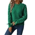 thumbnail image 4 of MESSUEN Pull Over Sweaters Womens Baggy Sweater Winter Sweaters for Women Winter Sweaters for Women Sweaters Ladies Sweaters Womens Fall Shirts Green L, 4 of 7