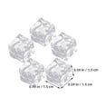 thumbnail image 3 of 50pcs Fake Ice Cubes Clear Acrylic Ice Cubes Reusable Fake Ice Photography Props, 3 of 5