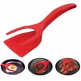thumbnail image 2 of Egg Flipper Spatula Tongs (Set Of 3 Pcs-Red,Black & Blue), 2 of 4
