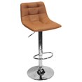 thumbnail image 3 of Best Master Tabouret de Bar Pivotant Réglable en Similicuir Mandy en Tan (Lot de 2), 3 of 3