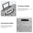 thumbnail image 5 of Lsque Silver Mosaic Printed Luggage Cover, Travel Luggage Protector,Scratch and Dirt Resistant, Fits 18-32 Inch Luggage - X-Large, 5 of 9