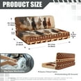 thumbnail image 7 of FOR U DESIGNS Horse Amercian Tribal Print RV Dinette Cushion Covers Wear-Resistan Camper Cushion Slipcover Elastic 2 Seat Sofa Chair Cover 1 Backrest Covers and 1 Bench Covers, 7 of 7