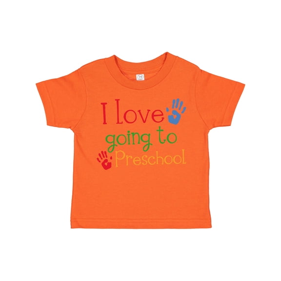 Inktastic I Love Going to Preschool Boys or Girls Toddler T-Shirt