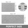 thumbnail image 3 of FloorHug Kitchen Rugs and Mats 2 PCS, 24"x35"+24"x60", Absorbent and Stain-Resistant Kitchen Mats Non-Slip, Kitchen Runners Machine Washable, Rugs for Kitchen, Laundry Room, Entrance, Grey, 3 of 9