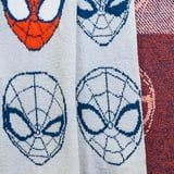 Marvel Spider-Man Feather Knit Throw Blanket - 50x60 Inch, Ultra Soft Fuzzy Gray Blanket