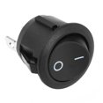 thumbnail image 2 of QUMONIN 5pcs Round Rocker Switch ON/OFF 10A/125V 6A/250V 2-Pin Marine Car/Boat Snap-In, 2 of 5