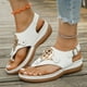 thumbnail image 2 of MKLEKYY Sandalias de Plataforma para Mujer, Sandalias de Verano A La Moda Con Punta Abatible, Chanclas Casuales y Cómodas para La Playa., 2 of 5