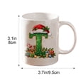 thumbnail image 2 of Christmas Alphabet Mug with Santa Hat - Ceramic Personalized A to Z Coffee Cup for Hot Cocoa Tea or Coffee, Festive Decor and Holiday Gift T, 2 of 6