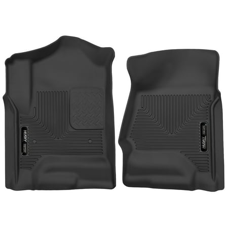 Husky Liners Front Floor Liners Fits 14-18 Silverado/Sierra 1500 Crew/Double