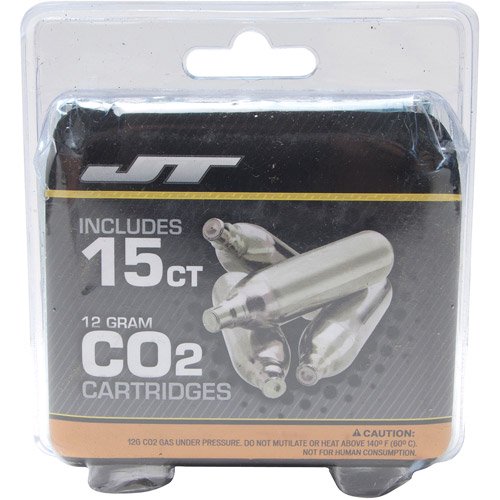 JT 12gram CO2 Cartridges, 15ct