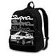 thumbnail image 1 of Mochila escolar Toyota Supra A80 Jdm, bolsa de gran capacidad para ordenador portátil de 15 pulgadas, Toyota Supra 2Jz Supra 2Jz Gte Supra 2Jzgte ToyotaBackpack-BlackOneSize Fivean unisex, 1 of 1