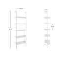 thumbnail image 6 of Zimtown 5-Shelf Wood Bookcase, Wall Mounted Learning Ladder Display Rack for Living Room, Bedroom, Office, White Finish, 6 of 10