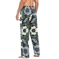 thumbnail image 3 of FORMRS Mens Pajama Pants with Pockets Sleepwear Lounge Bottoms Sizes S-2XL, Dark Floral, 3 of 7