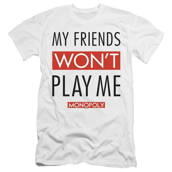 Monopoly My Friends HBO S/S Adult 30/1 T-Shirt White