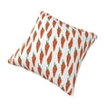 thumbnail image 2 of Rateoe Carrot Pattern Throw Pillow Cover Premium Pillow Stuffer Sham Square for Decorative Cushion Bed Couch Sofa(Pillow insert not included), 2 of 8