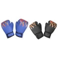 thumbnail image 3 of yotijay 2 Pair of Kids Boxing Gloves Sparring Gloves PU Leather Punching Gloves Training Black and Blue, 3 of 9