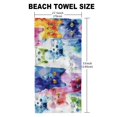 thumbnail image 5 of BCIIG Cute Cat Quick Dry Bath Towel - Ultra-Fine Fiber Beach Towel for Travel and Beach, Tropical Print, Rapid Drying, Versatile Usage, Easy Care - 27.5x55in 55x27.5in, 5 of 7