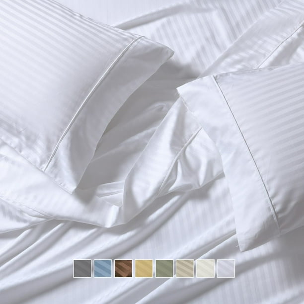 Split California King Adjustable Bed Sheet Set, WrinkleFree 650 Thread