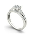 thumbnail image 3 of 1/2 Carat T.W. Diamond 10kt White Gold Cluster Engagement Ring Set, 3 of 5