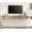 Oak, variant on Wooden Wall-Mounted TV Shelf with Charging Station,White