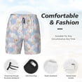 thumbnail image 5 of Balery Orchids Flowers Mens Swim Trunks Swim Shorts for Men Quick Dry Inseam Beach Shorts with Compression Liner Pocket-Large, 5 of 9
