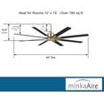 thumbnail image 3 of Minka-Aire F896-65-SBR/CL Xtreme H2O 65" Ceiling Fan, Soft Brass and Coal, 3 of 4